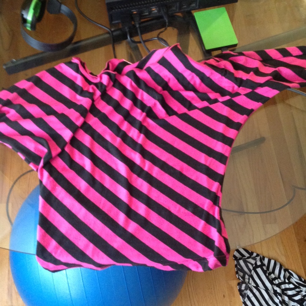 Long sleeved striped shirt